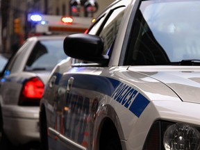 NYPD police cars are pictured on a New York City street. (Getty Images)