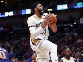Anthony Davis and the New Orleans Pelicans take on the Raptors. AP