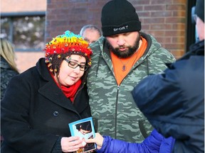 Jennifer Neville-Lake is comforted by her husband Edward Lake after Marco Muzzo pleaded guilty in Newmarket Court on Thursday, Feb. 4, 2016. DAVE ABEL/TORONTO SUN FILES