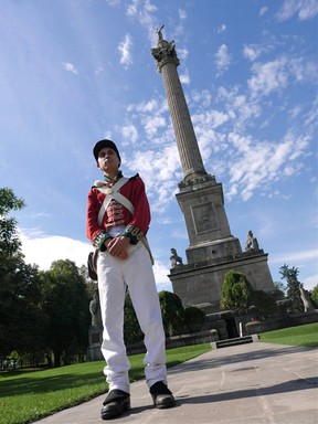 A student conducts tours of Queenston Heights during the commemoration of the War of 1812. (Fred Mercnik/Postmedia files)