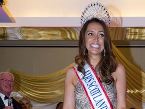 Natalie Paweleck, 35, was forced to relinquish her  Mrs. Scotland World title after topless photos were uncovered.