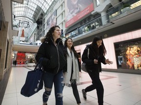 Shopping in the Toronto Eaton Centre for Christmas on Friday November 30, 2018. (Stan Behal/Toronto Sun/Postmedia Network)