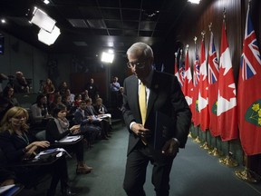Ontario finance minister Vic Fedeli
