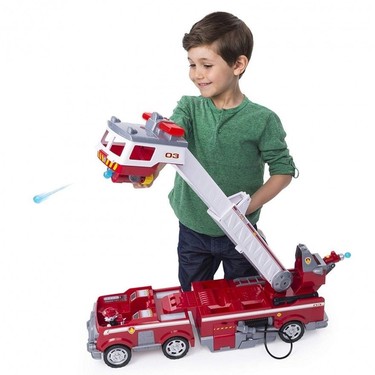 Paw Patrol Ultimate Fire Truck Playset from Spin Master, age 3+, $79.99. It’s second on Walmart’s top 25 toy list. It’s equipped with an extendable two-ft. tall ladder, flashing lights and sounds. Marshall figure is included. Toys R Us