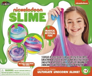 Nickelodeon’s Ultimate Unicorn Slime Kit, 6+, $29.99. Everything you need to create your own magical and glittery unicorn slimes. Toys R Us, Mastermind, Amazon, Hudson Bay