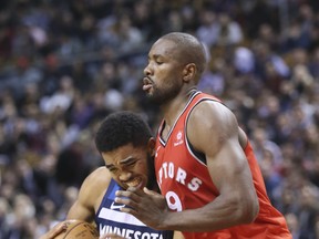 After last season’s disappointing performance, Raptors forward Serge Ibaka is putting up much better numbers through eight games.  Veronica Henri/Toronto Sun
