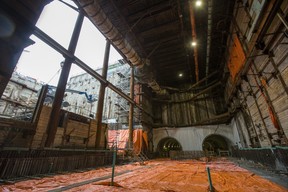 Looking inside the construction of the Eglinton Crosstown LRT Keelesdale Station on November 9, 2018. (Ernest Doroszuk/Toronto Sun)
