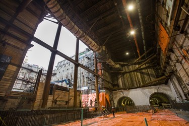 Looking inside the construction of the Eglinton Crosstown LRT Keelesdale Station during a press tour at the intersection of Eglinton Ave W., and Keele St.  in Toronto, Ont. on Friday November 9, 2018. The Eglinton Crosstown LRT will be a 19-kilometre light rail transit line with 25 new stations and stops that will run along Eglinton Avenue from the Black Creek Drive in the west to Kennedy Station in the east. The TTC will be responsible the day-to-day operation of the Eglinton Crosstown LRT, which will be owned by Metrolinx.  Ernest Doroszuk/Toronto Sun/Postmedia