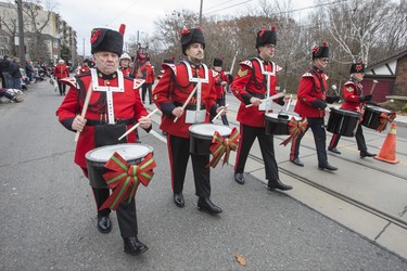 Toronto Second Signals Trumpet Band at the Beaches Santa Claus Parade along Kingston Rd. in Toronto, Ont. on Sunday November 25, 2018. Ernest Doroszuk/Toronto Sun/Postmedia