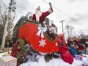 Santa Claus at the Beaches Santa Claus Parade along Kingston Rd. in Toronto, Ont. on Sunday November 25, 2018. Ernest Doroszuk/Toronto Sun/Postmedia