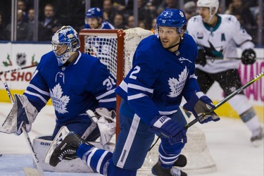 Toronto Maple Leafs Ron Hainsey  during 2nd period action against San Jose Sharks at the Scotiabank Arena in Toronto on Wednesday November 28, 2018. Ernest Doroszuk/Toronto Sun/Postmedia
