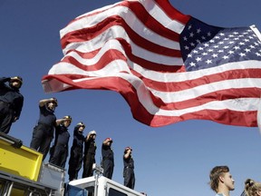 California firefighters salute hero cop Sgt. Ron Helus whose actions saved many lives.