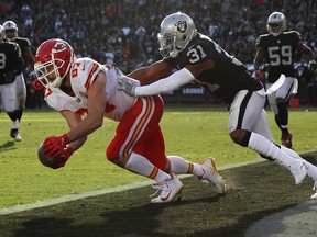 Kansas City Chiefs' Travis Kelce had another monster week. (GETTY IMAGES)