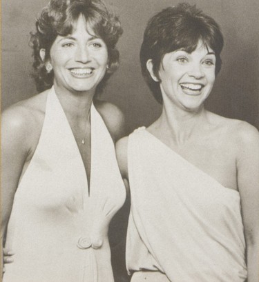 Penny Marshall and Cindy Williams as Laverne and Shirley.