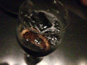 Carbon Cabron’s signature cocktail, the charcoal margarita, is as good as it gets. (IAN SHANTZ/TORONTO SUN)