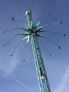 The Hyde Park Winter Wonderland is a giant fair with more than 100 rides and attractions. A spin on the Observation Wheel or the Star Flyer provides a bird’s-eye view of London. (ROBIN ROBINSON)