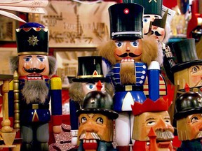 Festival nutcrackers in Germany are often depicted as authority figures such as soldiers, policemen, and constables. (ETBD staff photo)