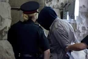 Christopher Husbands arrives in court in Toronto on Monday, June 4, 2012. (Chris Young/The Canadian Press)