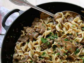 Beef Stroganoff, one of the most googled recipes on Google - photo courtesy Foodnetwork.ca.