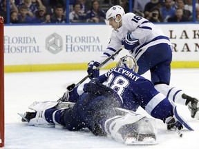 The Lightning and Maple Leafs, the top two treams in the NHL by points, face off on Wednesday night 8, in Tampa, Fla. (Chris O'Meara/The Associated Press)