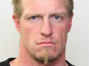 Joshua Lenz, 32, of Edmonton, wanted for alleged break-and-enter and assault using a fire extinguisher on Friday.