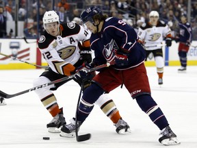 Artemi Panarin and the Columbus Blue Jackets take on the Leafs. (AP)