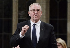 Minister of Border Security and Organized Crime Reduction Bill Blair rises during question period in the House of Commons on Parliament Hill in Ottawa on Thursday, Dec.13, 2018. THE CANADIAN PRESS/Adrian Wyld