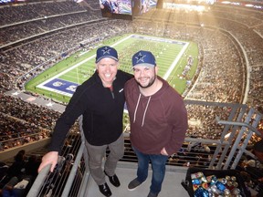 Travel writer Steve MacNaull and his son, Alex, had a blast in the cheap seats at a Dallas Cowboys game at AT&T Stadium.