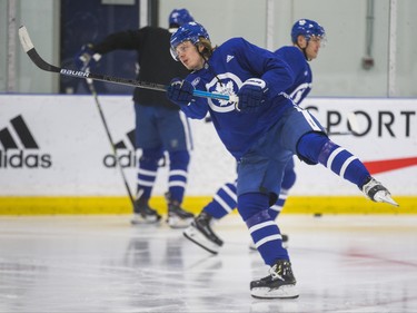 Toronto Maple Leafs Kasperi Kapanen during a practice at the MasterCard Centre in Toronto, Ont. in Toronto on Wednesday December 19, 2018. Ernest Doroszuk/Toronto Sun/Postmedia