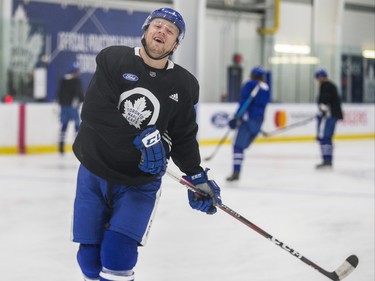 Toronto Maple Leafs Morgan Rielly during a practice at the MasterCard Centre in Toronto, Ont. in Toronto on Wednesday December 19, 2018. Ernest Doroszuk/Toronto Sun/Postmedia
