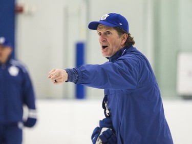Toronto Maple Leafs head coach Mike Babcock during a practice at the MasterCard Centre in Toronto, Ont. in Toronto on Wednesday December 19, 2018. Ernest Doroszuk/Toronto Sun/Postmedia
