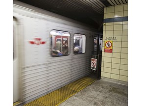 Subway station in Toronto, Ont.