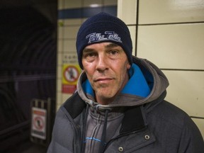 Robert Gauthier visits the Bloor-Yonge subway station in Toronto, Ont. for the first time since his brother, 47, committed suicide last year on Jan. 12, 2017. Ernest Doroszuk/Toronto Sun/Postmedia