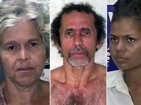 Jorge Beltrao Negromonte da Silveira, his wife, Isabel Pires, left, and his mistress, Bruna Cristina Oliveira.