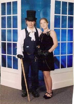 Michele Anderson and a friend during happier high school days. FACEBOOK