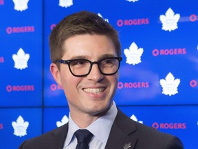 Kyle Dubas says he was in touch directly with William Nylander throughout the contract negotiations process. (Chris Young/The Canadian Press)