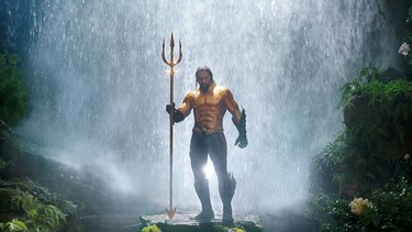Jason Momoa stars as Aquaman, a half-Atlantean, half-human who is reluctant to be king of the undersea nation of Atlantis.  Warner Bros. Pictures-DC Comics