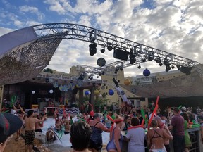 The Riu hotel chain in Cabos San Lucas hosts a foam pool party at its Riu Sante Fe, attracting guests of all ages. (IAN SHANTZ/TORONTO SUN)
