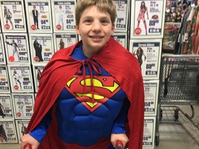 Every boy has a streak of Superman. None more so than Thomas Bourke, 14.
