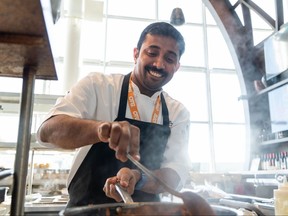 Paul George, executive chef of Marathi restaurant in Toronto Pearson Airport's Terminal 1.