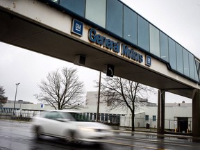 The Oshawa's General Motors car assembly plant in Oshawa, Ont., Monday Nov 26 , 2018. General Motors will close its production plant in Oshawa, Ont., along with four facilities in the U.S. as part of a global reorganization that will see the company focus on electric and autonomous vehicle programs. (THE CANADIAN PRESS/Eduardo Lima)