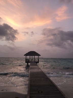 Sunrise on Petit St. Vincent. (Kim Pemberton photo)
