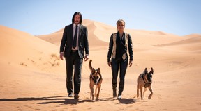 Keanu Reeves and Halle Berry in a scene from John Wick 3: Parabellum. (eOne)