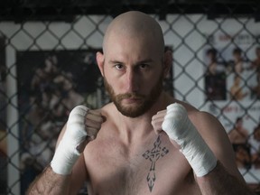 MMA fighter Kyle "The Monster" Nelson, 27, of Huntsville, Ont., during a training session at House of Champions in Stoney Creek on Wednesday, Nov. 28, 2018. (Stan Behal/Toronto Sun/Postmedia Network)