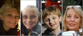 Von links wurden Kate Kasten, Zoe J. Kasten, Jonathan D. Kasten und Jane Moeckel angeblich von Kates Freund ermordet.