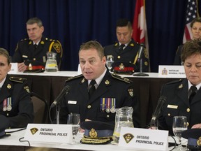 OPP Deputy Commissioner Rick Barnum speaks to the media at a press conference in Vaughan as the OPP announced a provincial strategy to protect children from sexual exploitation, on Wednesday December 5, 2018. (Stan Behal/Toronto Sun/Postmedia Network)