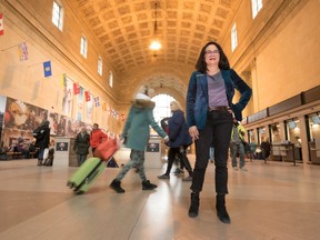 Metrolinx chief planning and development officer Leslie Woo in the great hall of Union Station in Toronto on Friday, Dec. 21 2018. (Bryan Passifiume/Toronto Sun)