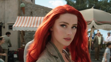 Amber Heard as Mera in a scene from "Aquaman." (Warner Bros.)