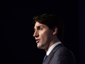 Prime Minister Justin Trudeau holds a closing press conference at the G20 Summit in Buenos Aires, Argentina on Saturday, Dec. 1, 2018.