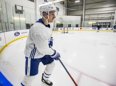 Toronto Maple Leafs Zach Hyman during a team skate at the MasterCard Centre in Toronto, Ont.  on Monday December 10, 2018. Ernest Doroszuk/Toronto Sun/Postmedia